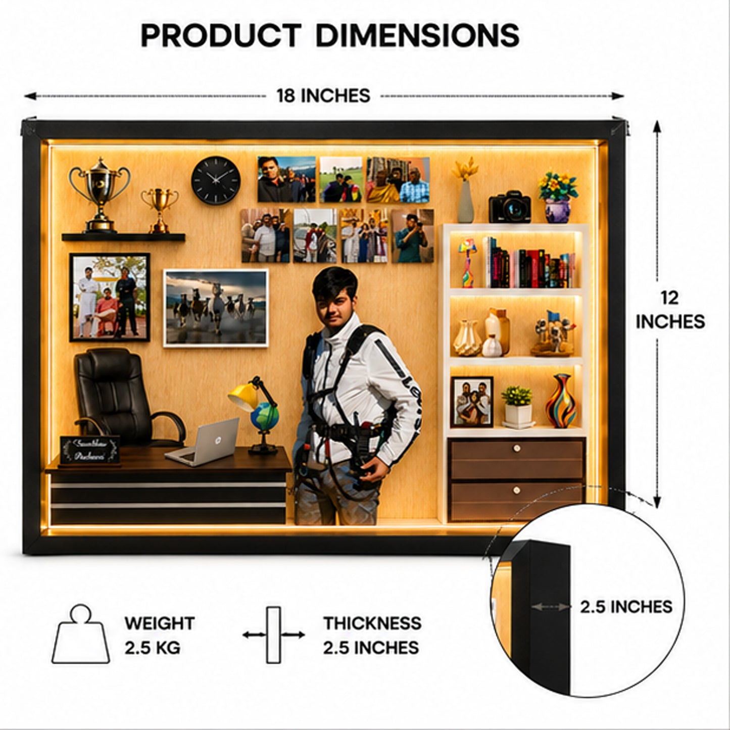Legacy Memory Frame – Personalized 3D Miniature Box