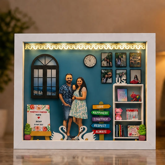 The Story of Us – Personalized 3D Miniature Frame