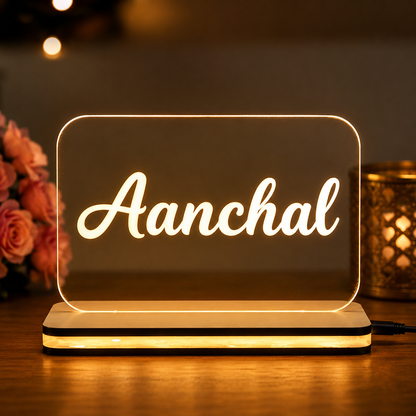 Personalized Name LED Night Lamp | Custom Acrylic Light