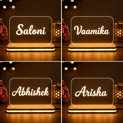 Personalized Name LED Night Lamp | Custom Acrylic Light
