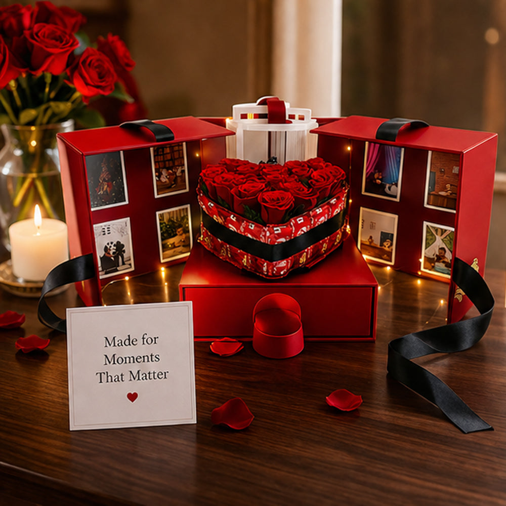 Anniversary Red Cake Box