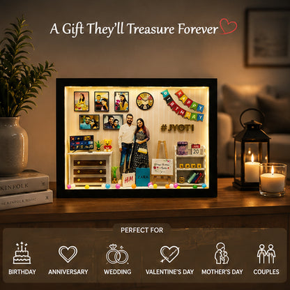Happy Birthday  – Personalized 3D Miniature Frame