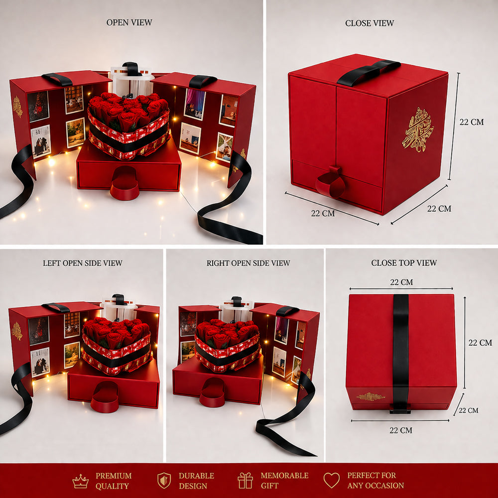 Anniversary Red Cake Box